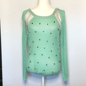 SPIKED MESH LONG SLEEVE